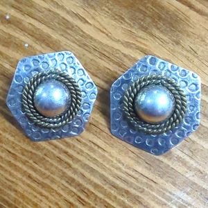 Vintage Sterling Silver Mexico Taxico Earrings